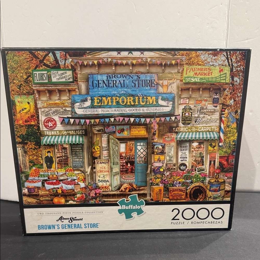 Buffalo Games Aimee Stewart 2000 PC jigsaw Puzzle Brown's General Store